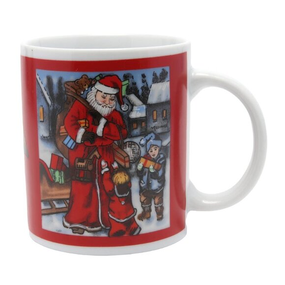 Christmas Mug St. Nick Santa Clause Old School Cermic Holiday Cup - Picture 5 of 5